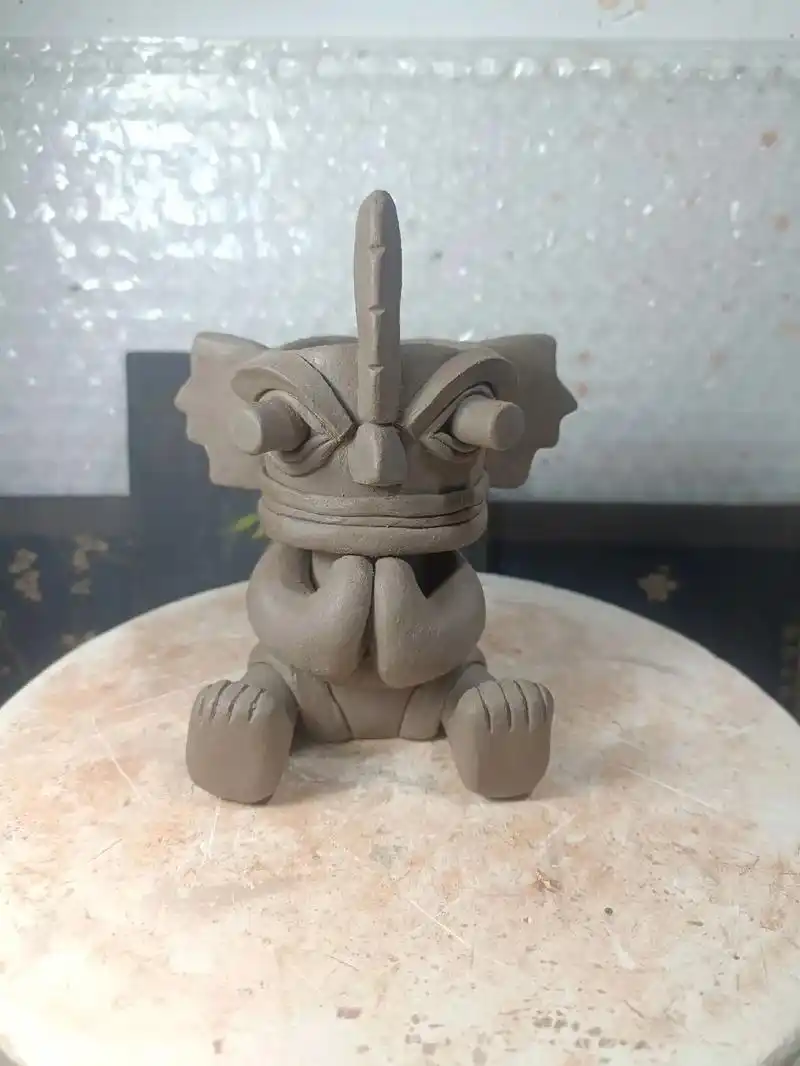 来个三星堆吧#手工泥塑 #陶艺作品 - 抖音