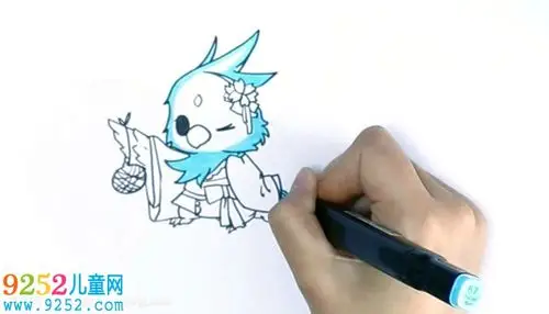 冰凤凰怎么画? 冰凤凰简笔画教程