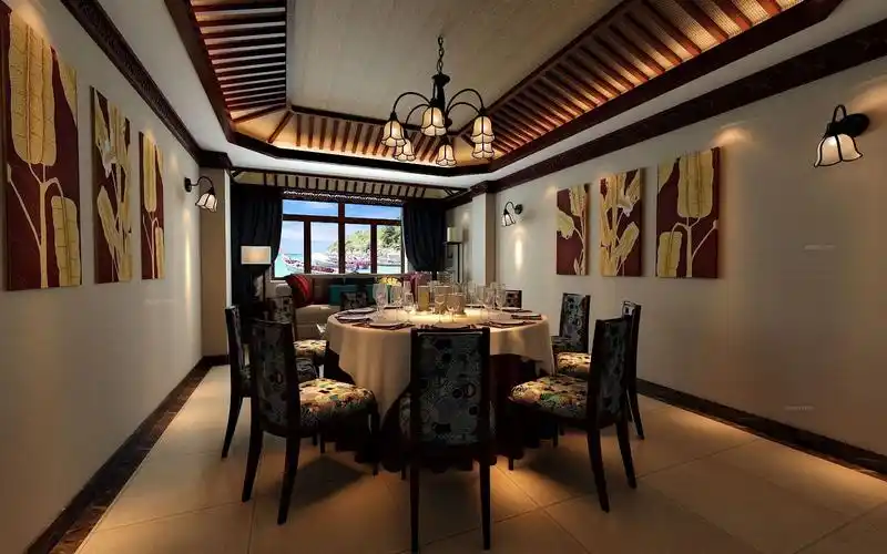 餐馆设计图片_餐馆装修效果图大全2018-x团装修网