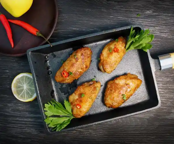 鸡中翅油煎 速冻产品摆拍 淘宝拍摄 烤翅