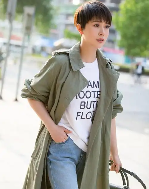 海清身材照海清短发图片