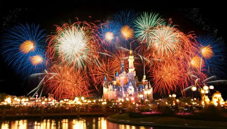 迪士尼的烟火