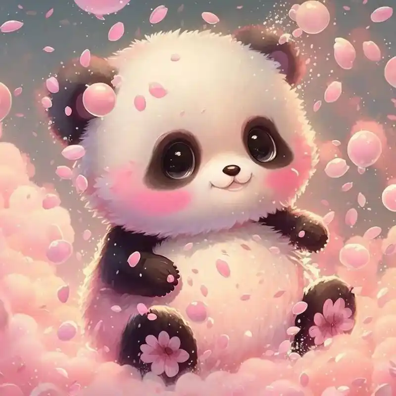 熊猫宝宝:我做了一个粉红色的梦