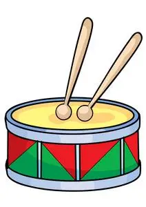 鼓的卡通插图照片