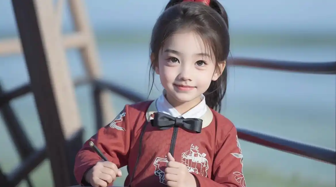 国风超级可爱萌娃写真,漂亮小女孩国服艺术照