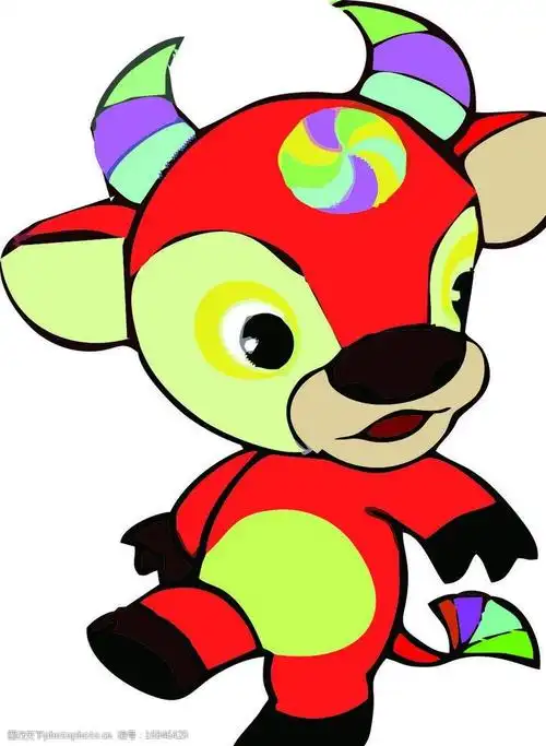 可爱卡通12生肖牛图片