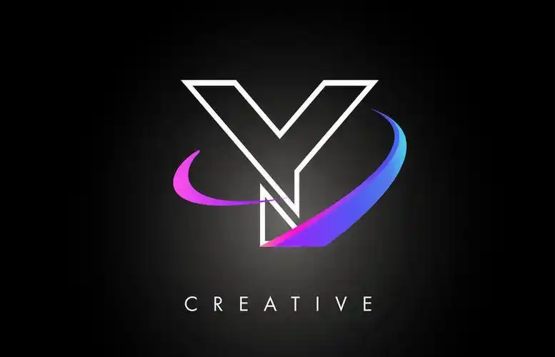 y时尚现代字母标志设计花押字和创意swoosh