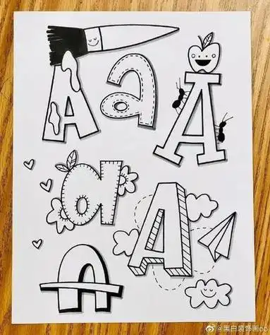 英文字母x的简笔画