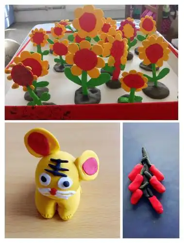 红帽子学校少年宫捏捏彩泥小组汇报