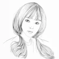 铅笔画美女头像图片 铅笔画素描美少女头像_微信头像图片大全