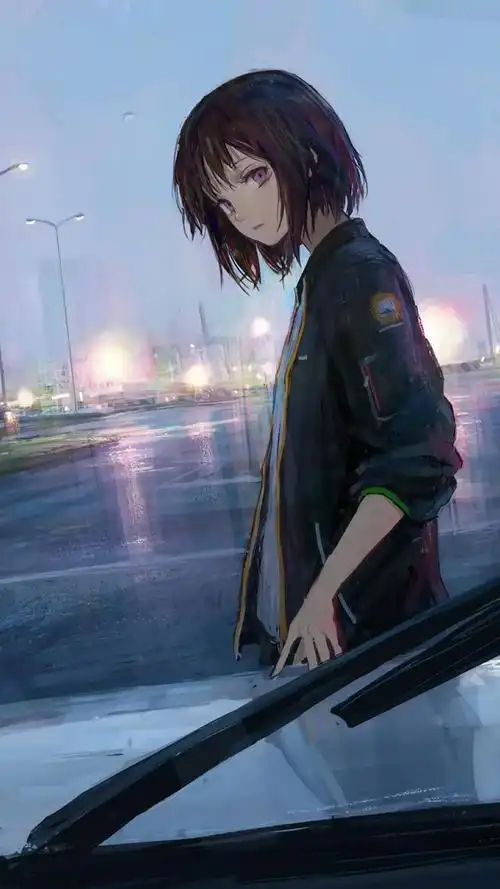 唯美而又帅气的二次元少女壁纸