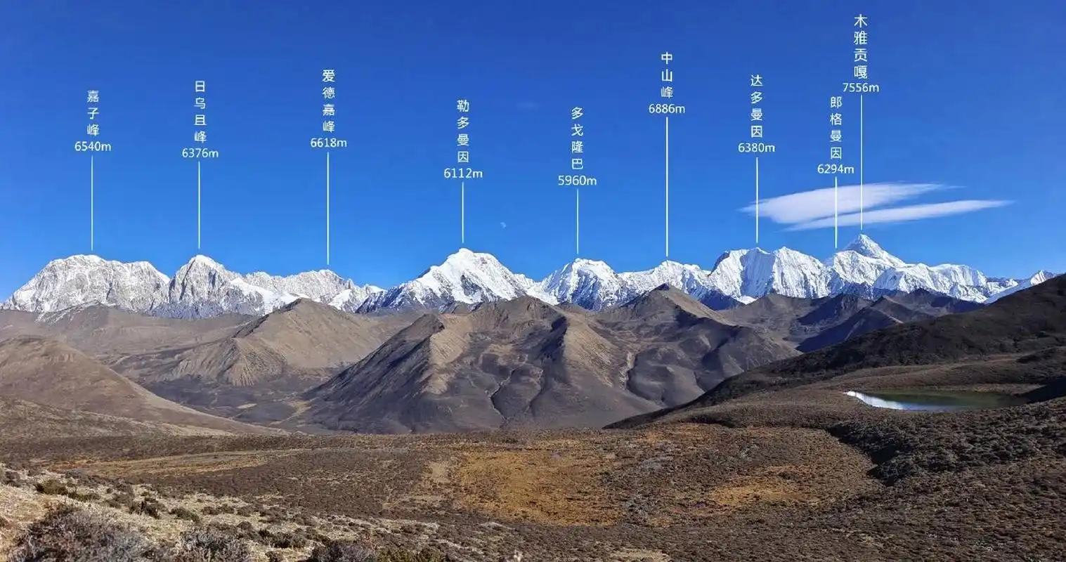 木雅措:比冷嘎措更小众的贡嘎日落观景台 9015海拔7556米的贡嘎山