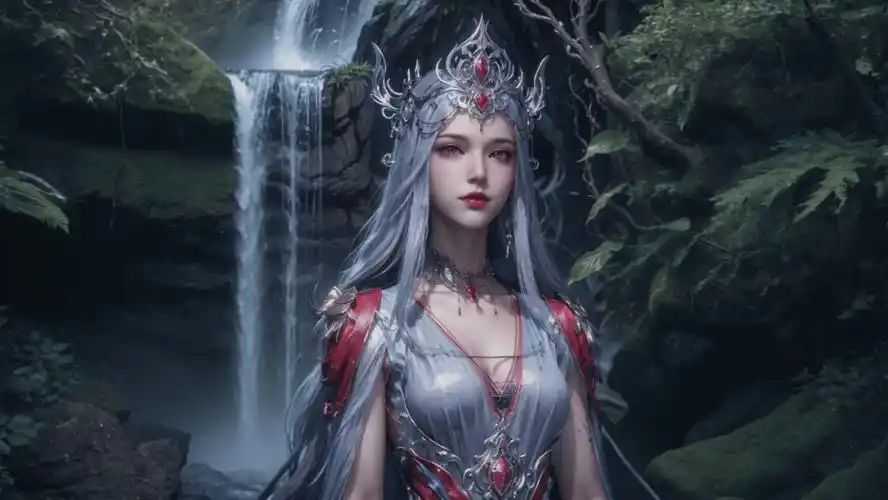 国漫女神三屏壁纸:波塞西的海边等待