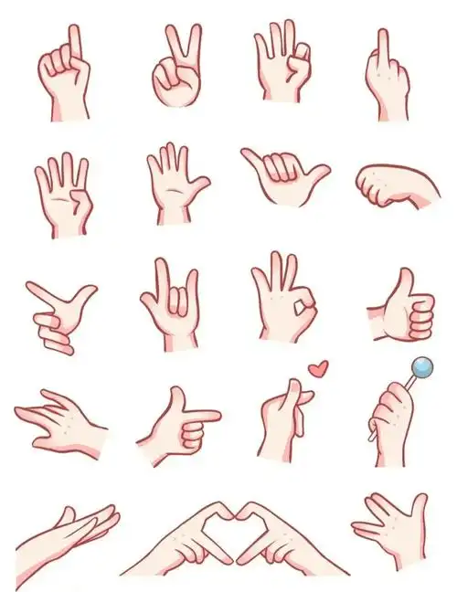 q版手手姿势练习