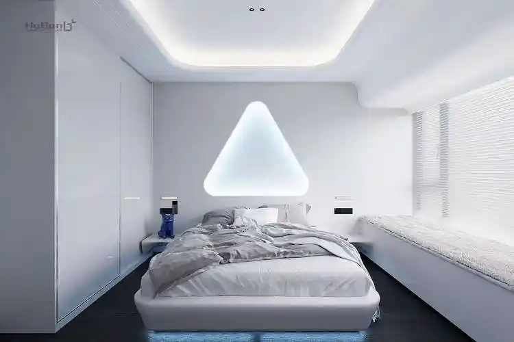 现代科技风全套客厅餐厅卧室效果图——花扮效果图