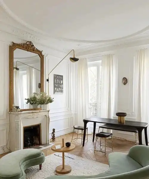 装修  #法式壁炉  #法式装修  #天然大理石壁炉  #客厅壁炉  #石材