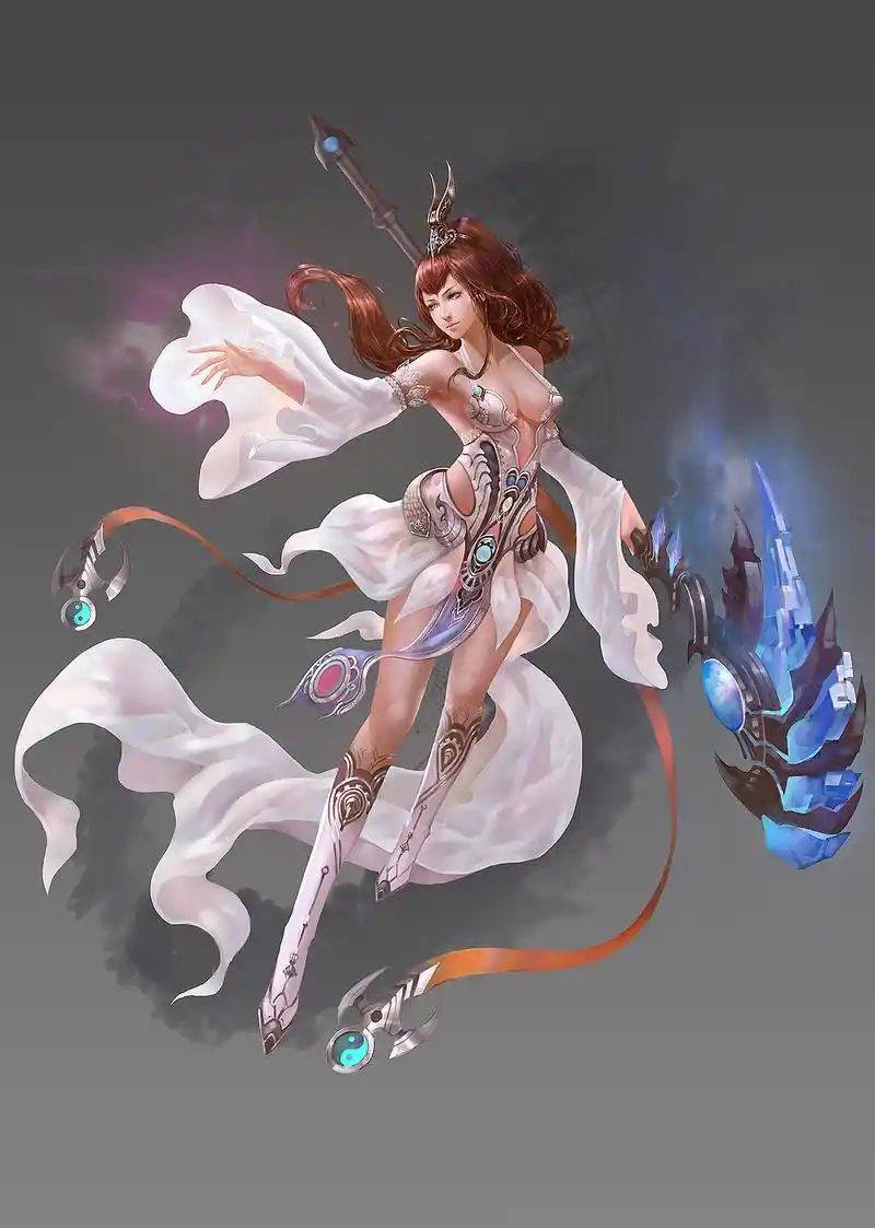 游戏女角色设定原画