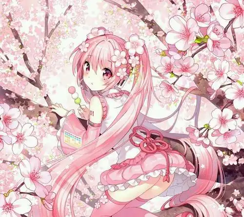 二次元梦幻樱花头像