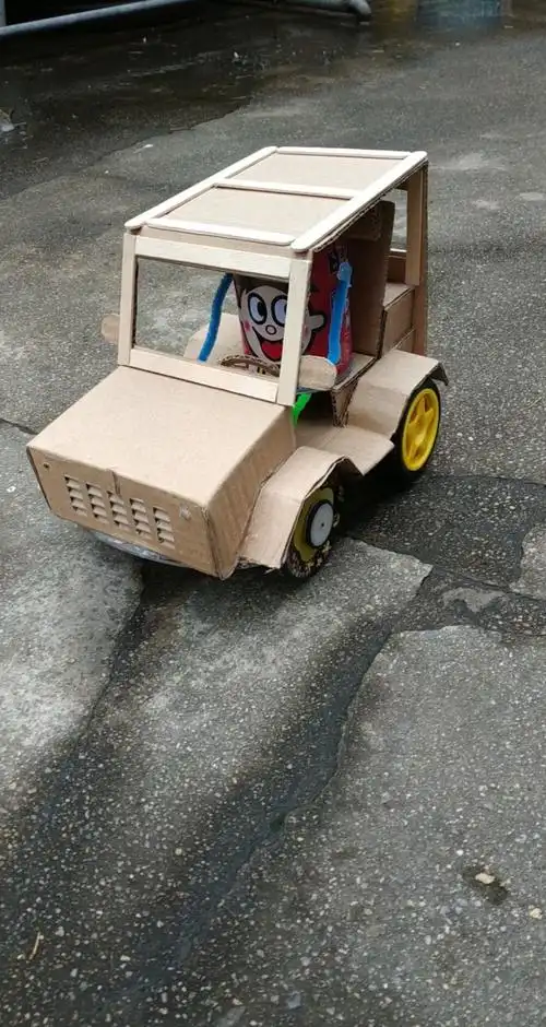 全民手工制作#自制手工纸箱小车!