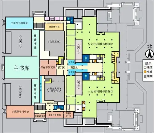 二层平面图 | 北京大学图书馆