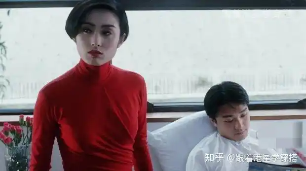 张敏逃学威龙系列电影成熟气质穿搭