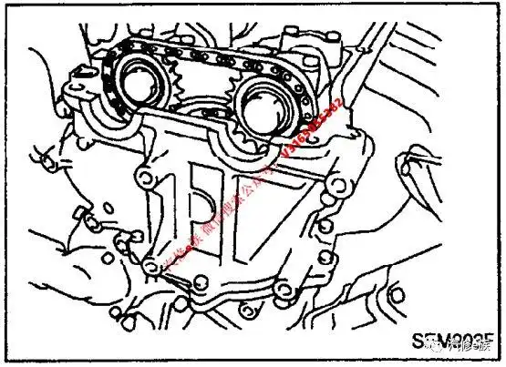 日产帕拉丁发动机ka24de正时链条拆装教程
