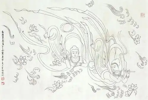 敦煌梦谢晓冰敦煌壁画作品展