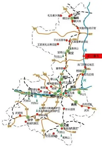 壶口瀑布导游图