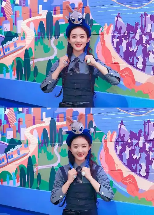 赵丽颖超话zly#赵丽颖 动物城vlog#【迪士尼×修图18p】929292