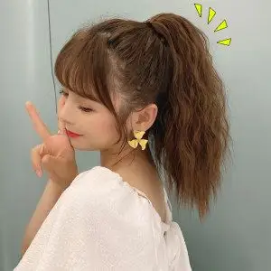 玉米烫马尾图片