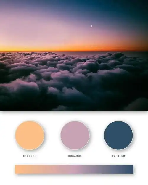 三色色彩搭配方案精美