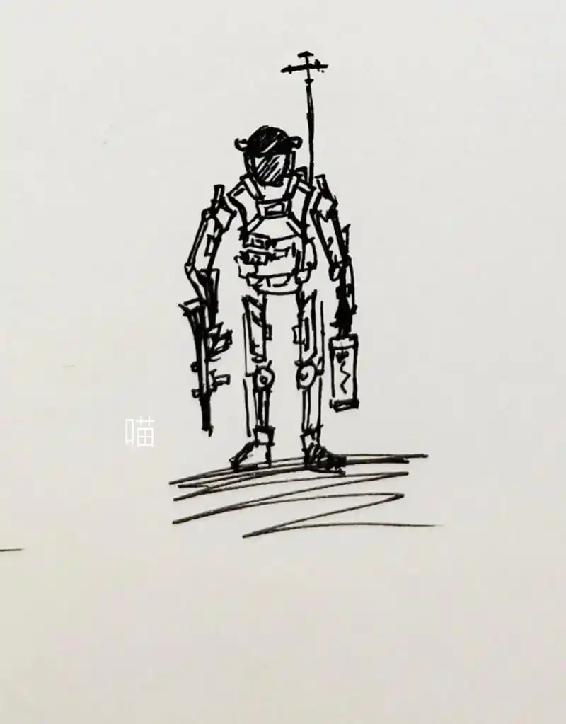 随手画系列——火柴人特种兵 随便搞一下,兵种就不标啦,应该能够看的