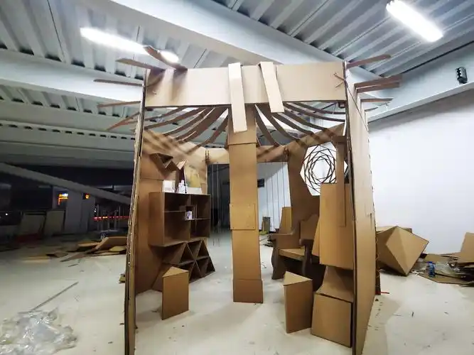 瓦楞纸模型搭建