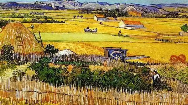 梵高画:《丰收》