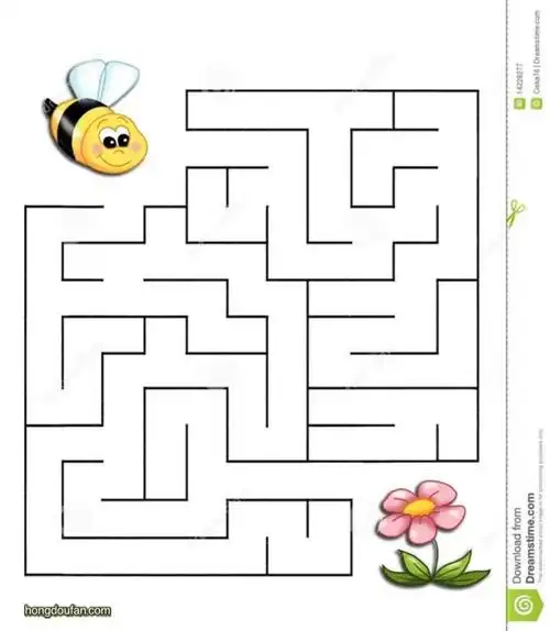 20张方形迷宫复杂迷宫在线游戏a4可打印图片 | 红豆饭小学生简笔画大