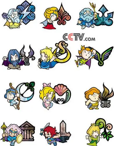 动画片奥林匹斯星传十二主神的简介及单图