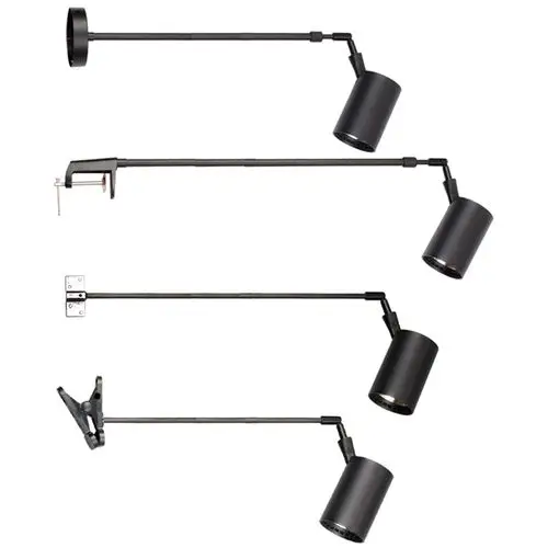 伸缩吊杆壁式明装长杆展会展览厅照画射灯