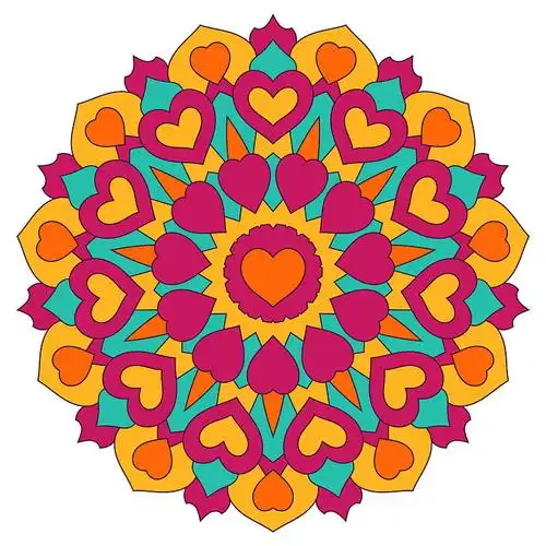 曼陀罗美丽的复古圆形图案手图片素材_id:vcg211234904898-vcg.com