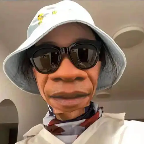 面罩搞笑抖音小红书同款搞笑人脸3d魔术头巾防晒透气酷酷面罩奥巴马