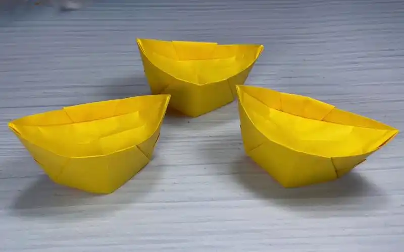 折纸金元宝,一张正方形纸就能折出来,简单易学的手工制作_哔哩哔哩