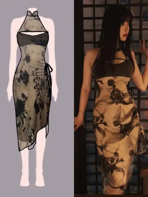 当我画的旗袍走进现实好看吗家人们