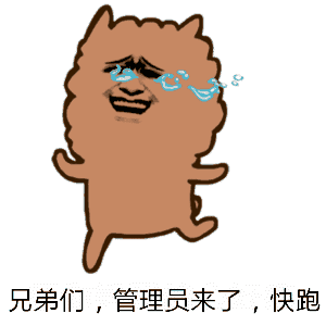 兄弟们,管理员来了,快跑