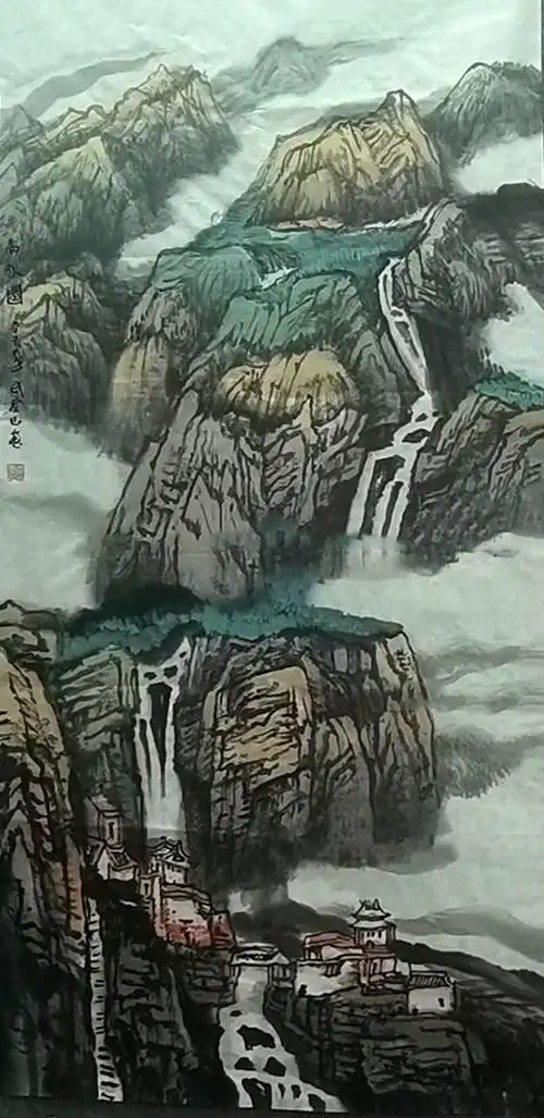 2021迎中秋贺国庆当代山水画名家武登山作品欣赏