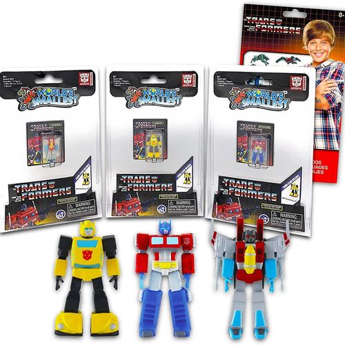 孩之宝迷你变形金刚手办大黄蜂擎天柱红蜘蛛微缩世界汽车人声波