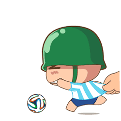 炮炮兵足球奔跑拉扯gif动图_动态图_表情包下载_soogif