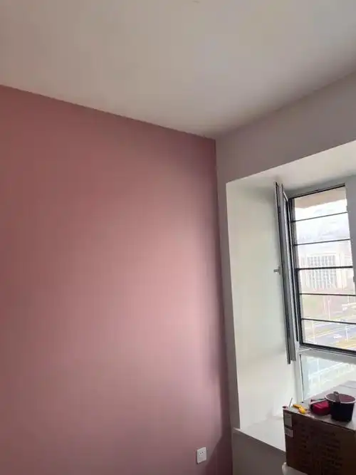 装修就是个坑呐#墙漆#立邦粉色蔷薇