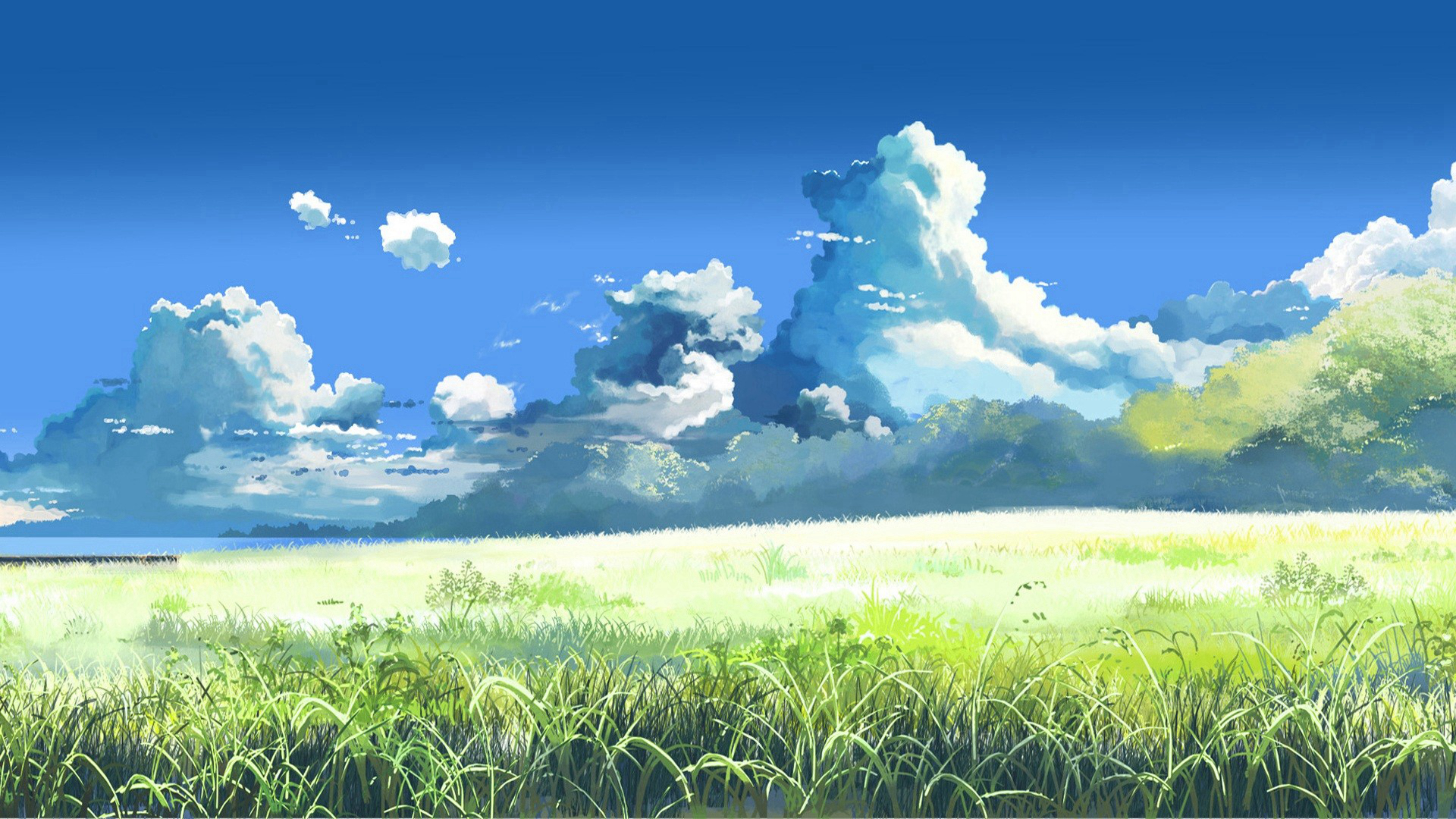 二次元唯美田园风景桌面壁纸