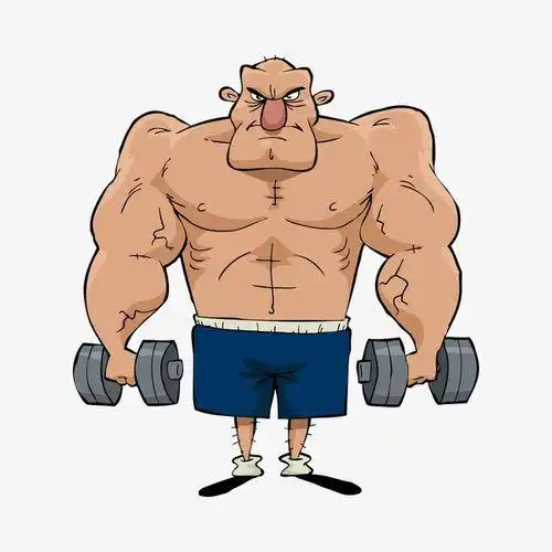 搞笑肌肉男头像动漫