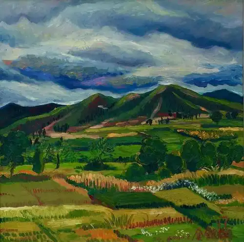 io/234642 稻田油画,木板油画,50×50cm,2004仅展示 519次浏览 赞