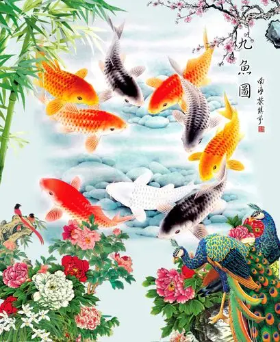 九鱼图